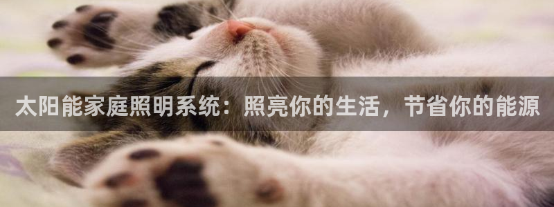 太阳能家庭照明系统：照亮你的生活，节省你的能源