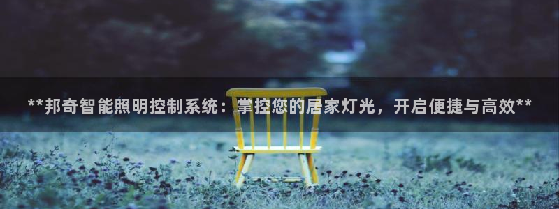 **邦奇智能照明控制系统：掌控您的居家灯光，开启便捷与高效**