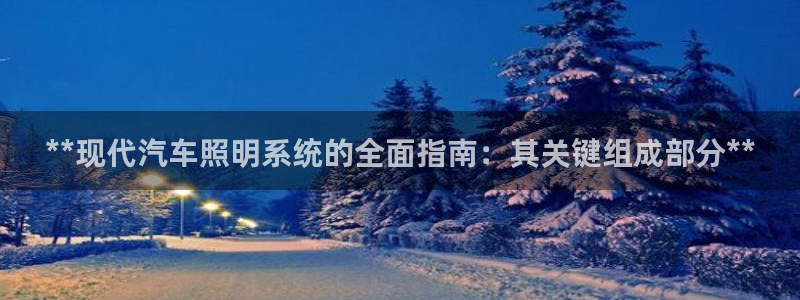 **现代汽车照明系统的全面指南：其关键组成部分**