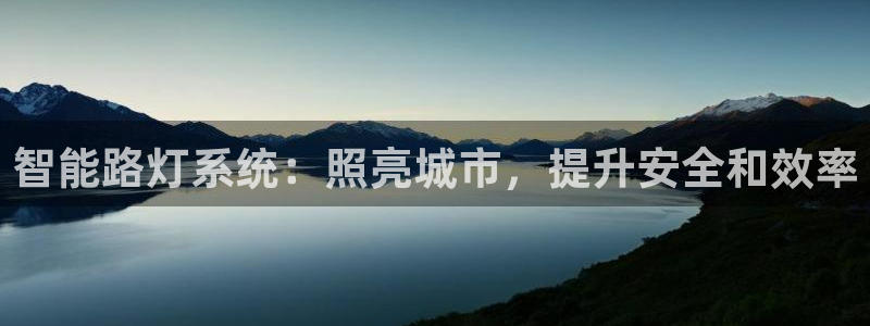智能路灯系统：照亮城市，提升安全和效率