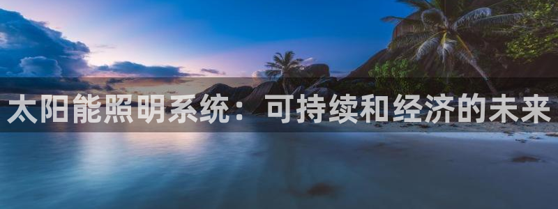 太阳能照明系统：可持续和经济的未来