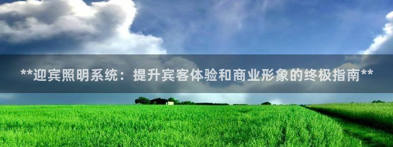 **迎宾照明系统：提升宾客体验和商业形象的终极指南**