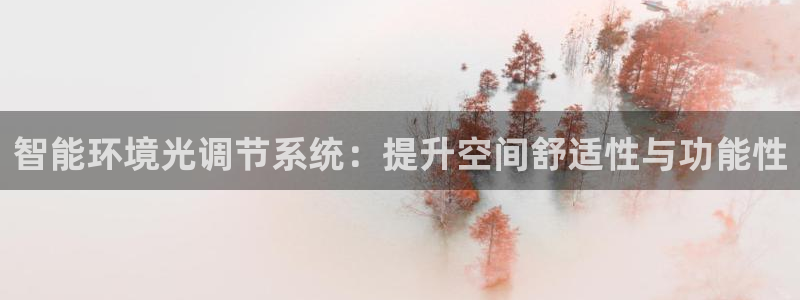 智能环境光调节系统：提升空间舒适性与功能性