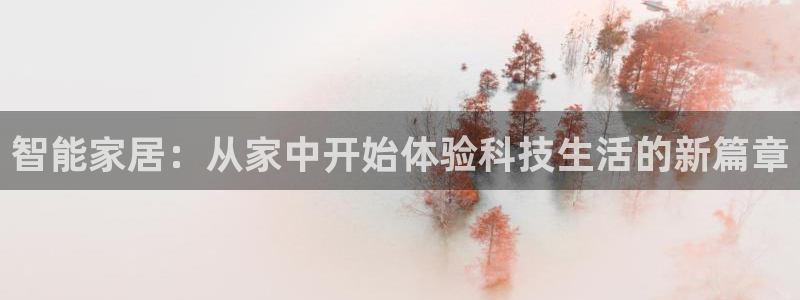 智能家居：从家中开始体验科技生活的新篇章