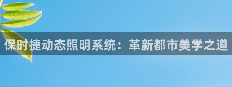保时捷动态照明系统：革新都市美学之道