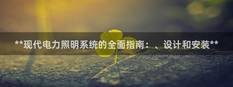 **现代电力照明系统的全面指南：、设计和安装**
